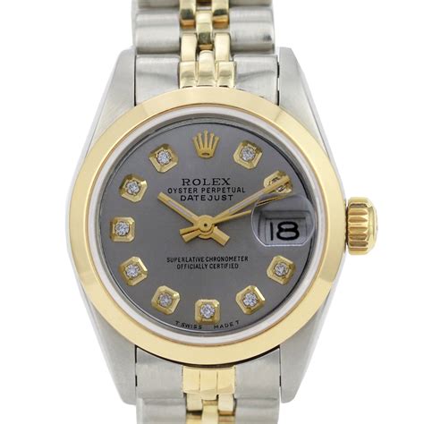 rolex lady datejust 6917 diamond dial diamond bezel watch|rolex model 69173 value.